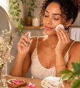 Lotion khamare eau de rose - femme application